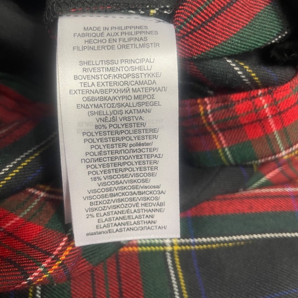 Ralph Lauren 6 Petite Women’s Tarten Plaid Pants Pockets Straight Leg - Picture 3 of 6